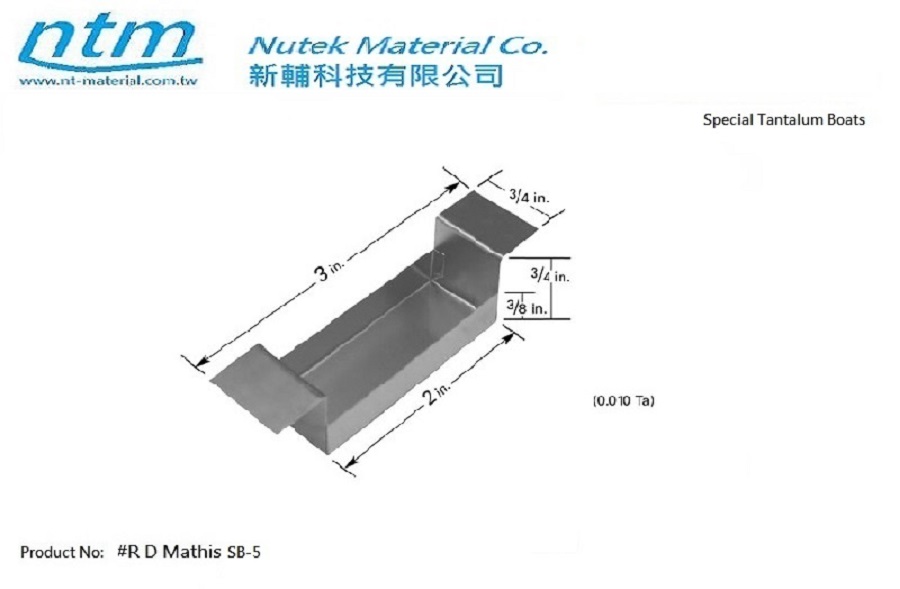 Special Tantalum Boats-Sb-5